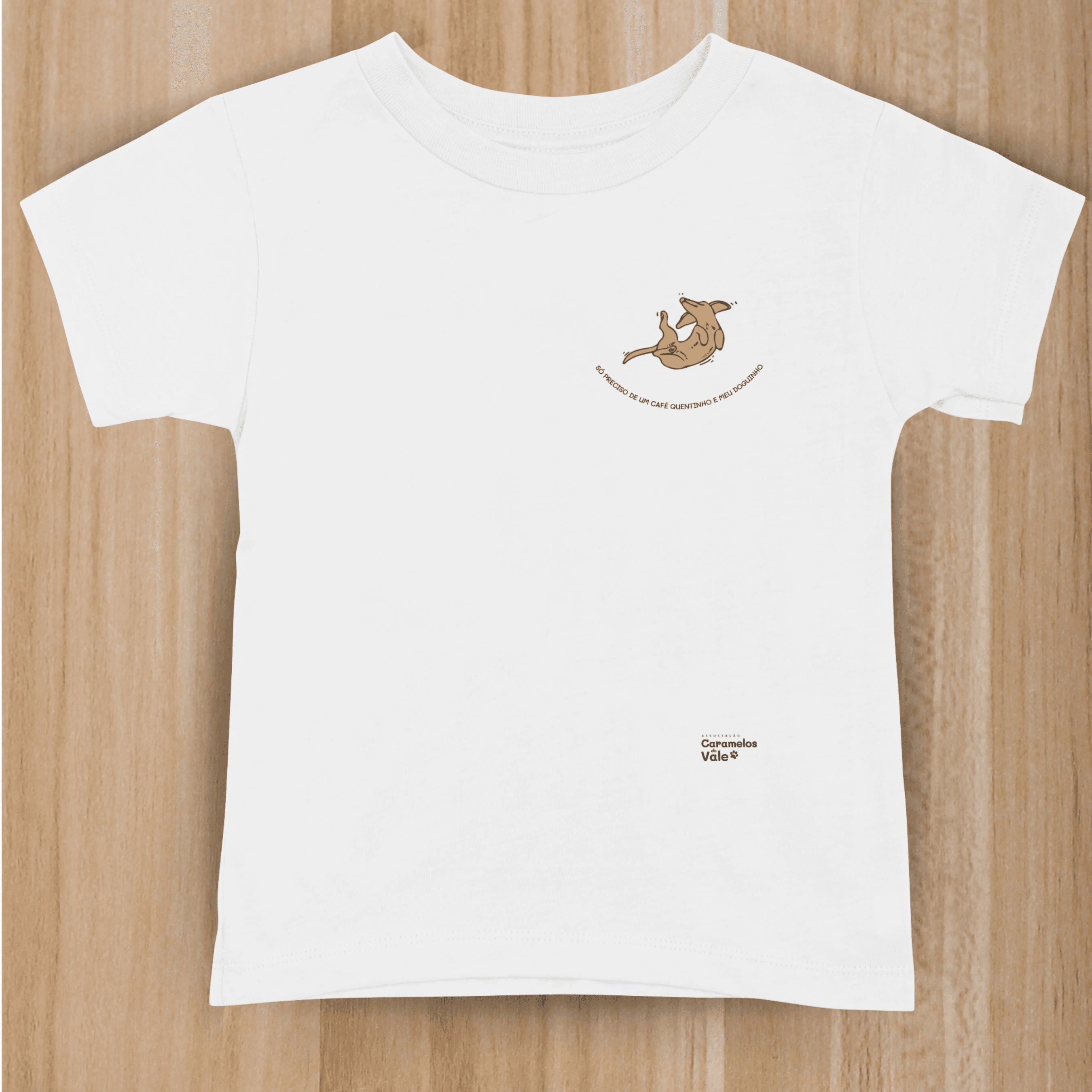 Camiseta branca - Meu doguinho