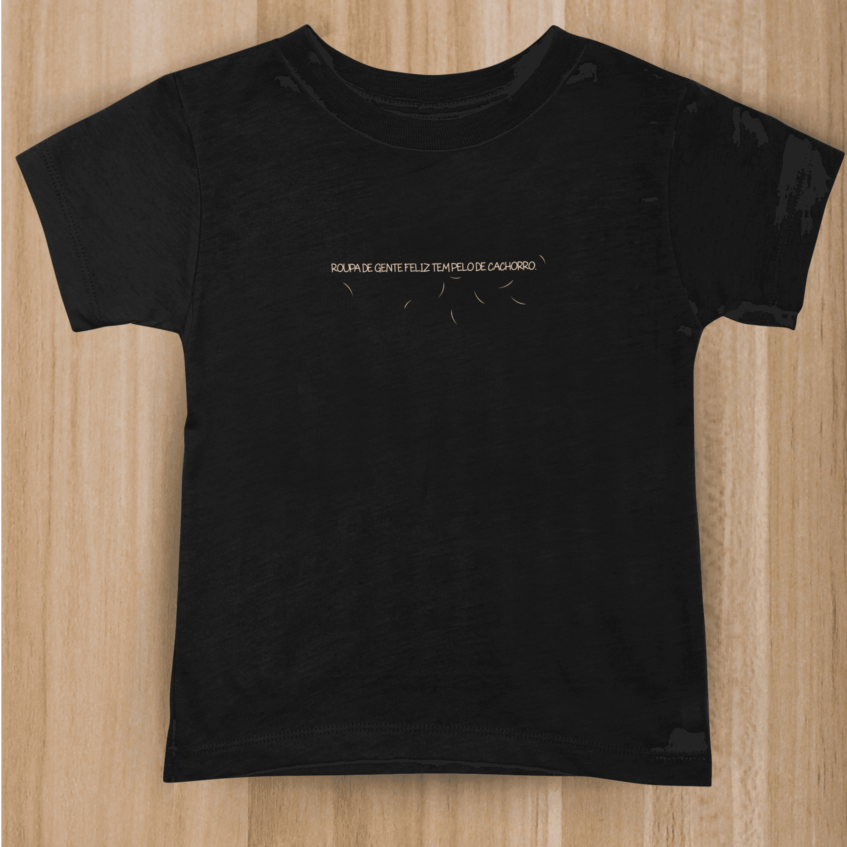 Camiseta preta - Pelos