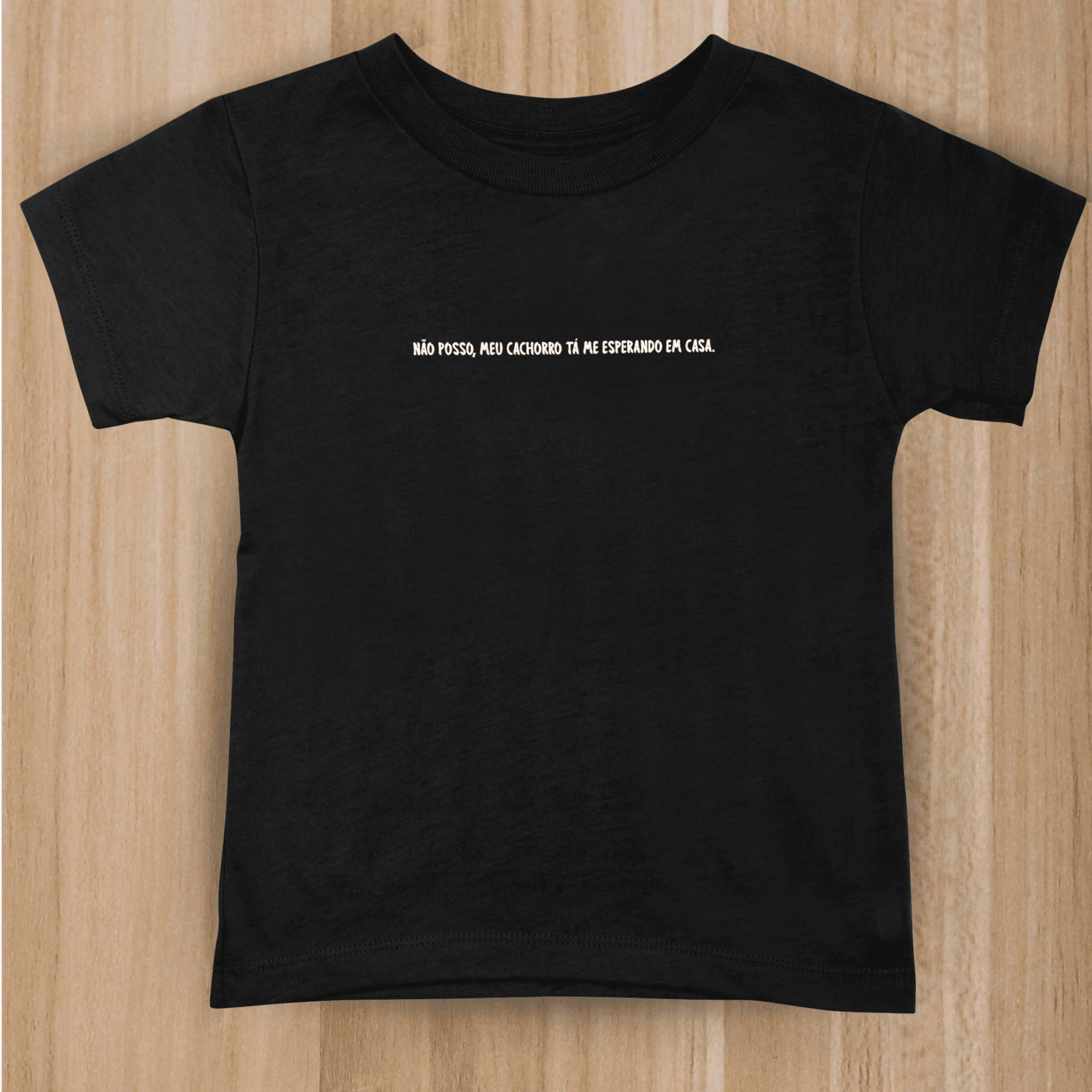 Camiseta preta - Não posso